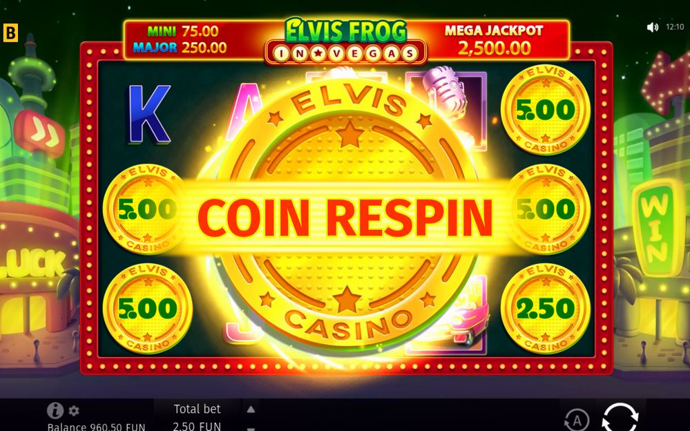Free Spins screen during the bonus round