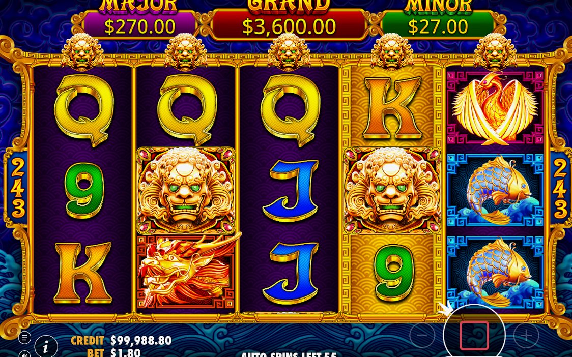 Free Spins Feature after the medallion sets the count